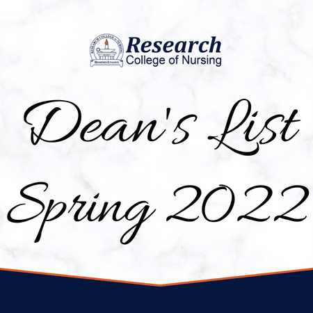 Spring of 2022 Dean's List